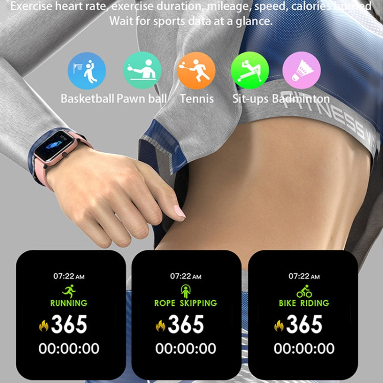 H10 1.69 pouces écran Bluetooth appel montre intelligente, prise en charge de la fréquence cardiaque/pression artérielle/surveillance du sommeil, Black, Pink, Yellow, Grey, Blue Net+Silicone, Black Net+Silicone, Pink Net+Silicone, Gold Net+Silicone    ...