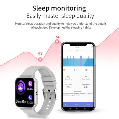 H10 1.69 pouces écran Bluetooth appel montre intelligente, prise en charge de la fréquence cardiaque/pression artérielle/surveillance du sommeil, Black, Pink, Yellow, Grey, Blue Net+Silicone, Black Net+Silicone, Pink Net+Silicone, Gold Net+Silicone    ...