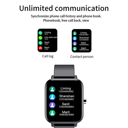 H10 1.69 pouces écran Bluetooth appel montre intelligente, prise en charge de la fréquence cardiaque/pression artérielle/surveillance du sommeil, Black, Pink, Yellow, Grey, Blue Net+Silicone, Black Net+Silicone, Pink Net+Silicone, Gold Net+Silicone    ...
