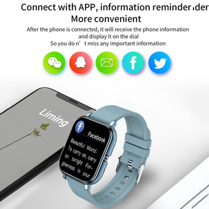 H10 1.69 pouces écran Bluetooth appel montre intelligente, prise en charge de la fréquence cardiaque/pression artérielle/surveillance du sommeil, Black, Pink, Yellow, Grey, Blue Net+Silicone, Black Net+Silicone, Pink Net+Silicone, Gold Net+Silicone    ...