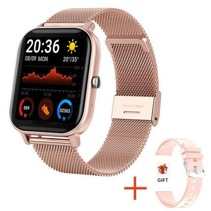 H10 1.69 pouces écran Bluetooth appel montre intelligente, prise en charge de la fréquence cardiaque/pression artérielle/surveillance du sommeil, Black, Pink, Yellow, Grey, Blue Net+Silicone, Black Net+Silicone, Pink Net+Silicone, Gold Net+Silicone    ...