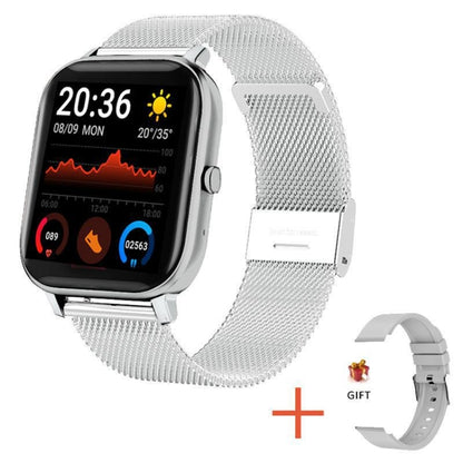 H10 1.69 pouces écran Bluetooth appel montre intelligente, prise en charge de la fréquence cardiaque/pression artérielle/surveillance du sommeil, Black, Pink, Yellow, Grey, Blue Net+Silicone, Black Net+Silicone, Pink Net+Silicone, Gold Net+Silicone    ...