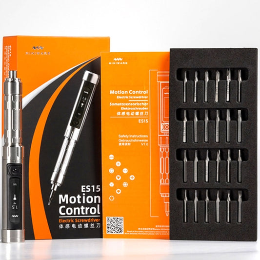 MINIWARE ES15 Outil de réparation de tournevis électrique Lot de vis de démontage