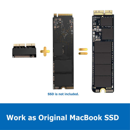 Adaptateur SSD M.2 PCIE NVME pour MacBook Air Pro Retina Mi 2013-2017