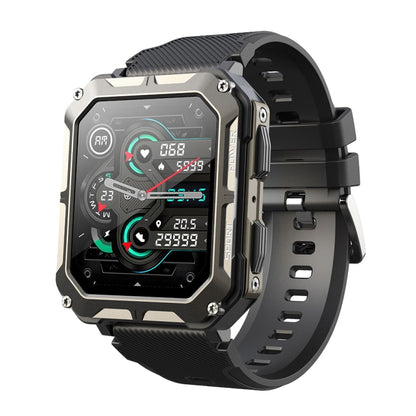 1,83 pouces IP68 étanche Bluetooth appel sport montre intelligente extérieure montre multifonctionnelle à trois épreuves