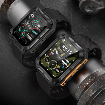 1,83 pouces IP68 étanche Bluetooth appel sport montre intelligente extérieure montre multifonctionnelle à trois épreuves