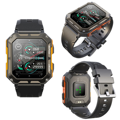 1,83 pouces IP68 étanche Bluetooth appel sport montre intelligente extérieure montre multifonctionnelle à trois épreuves