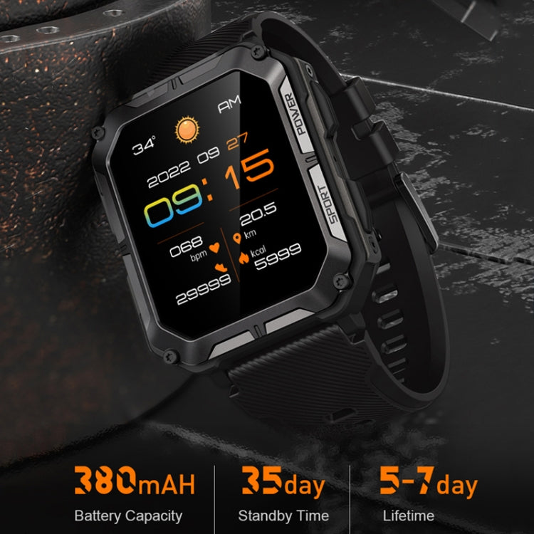 1,83 pouces IP68 étanche Bluetooth appel sport montre intelligente extérieure montre multifonctionnelle à trois épreuves