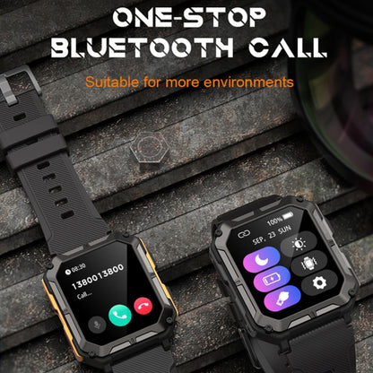 1,83 pouces IP68 étanche Bluetooth appel sport montre intelligente extérieure montre multifonctionnelle à trois épreuves