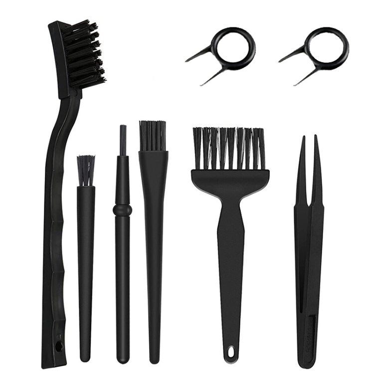 Brosse de nettoyage d'ordinateur antistatique, ensemble de pincettes, clavier de balayage