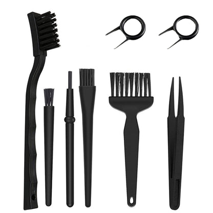 Brosse de nettoyage d'ordinateur antistatique, ensemble de pincettes, clavier de balayage
