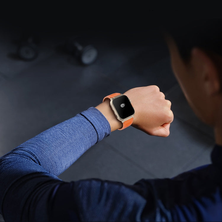 A70 1,96 pouces surveillance de la santé multifonctionnelle IP68 étanche Bluetooth appel montre intelligente, Black, Orange