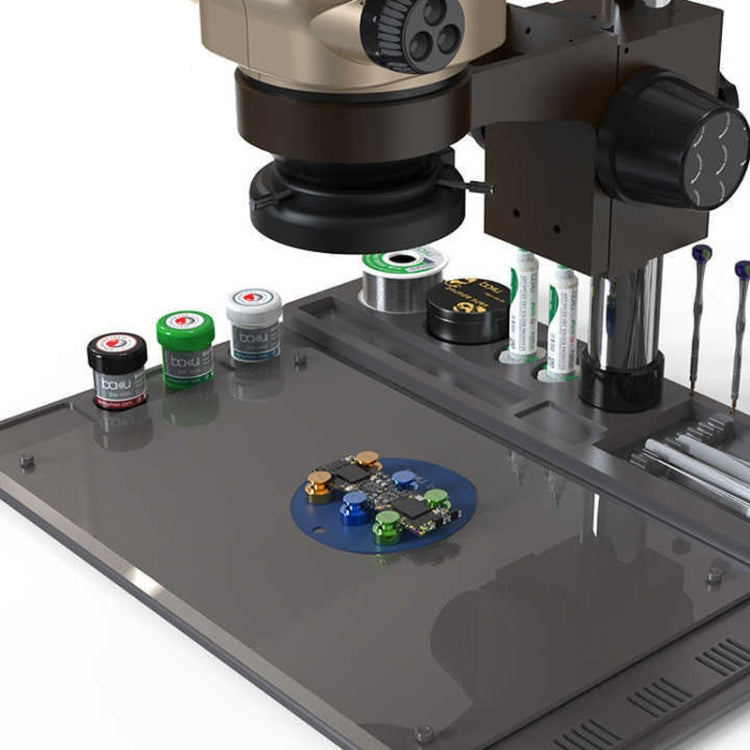 BAKU BA-692 Tapis de travail en silicone pour entretien de microscope 2 en 1