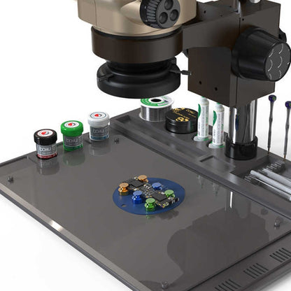 BAKU BA-692 Tapis de travail en silicone pour entretien de microscope 2 en 1