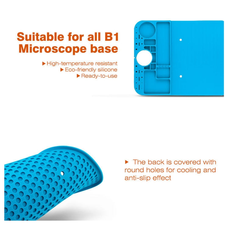 Tapis de travail d'isolation en silicone pour microscope de réparation de téléphone portable