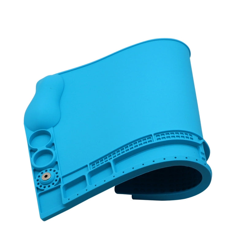 Tapis de travail de réparation de tapis de soudure magnétique convexe 3D en silicone