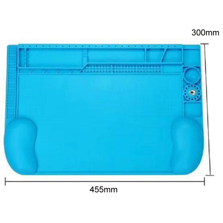 Tapis de travail de réparation de tapis de soudure magnétique convexe 3D en silicone