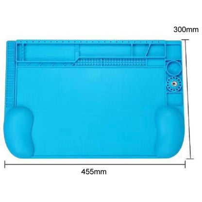 Tapis de travail de réparation de tapis de soudure magnétique convexe 3D en silicone