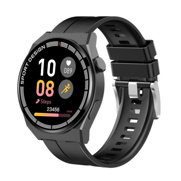 Montre intelligente d'appel Bluetooth de surveillance de la santé GT3Pro de 1,28 pouces avec NFC, Black Silicone, Silver Silicone, Black Leather, Brown Leather, Black Steel, Silver Steel, Black Three-bead Steel, Silver Three-bead Steel