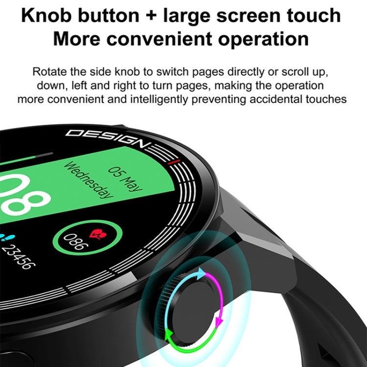 Montre intelligente d'appel Bluetooth de surveillance de la santé GT3Pro de 1,28 pouces avec NFC, Black Silicone, Silver Silicone, Black Leather, Brown Leather, Black Steel, Silver Steel, Black Three-bead Steel, Silver Three-bead Steel