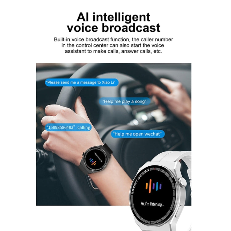 Montre intelligente d'appel Bluetooth de surveillance de la santé GT3Pro de 1,28 pouces avec NFC, Black Silicone, Silver Silicone, Black Leather, Brown Leather, Black Steel, Silver Steel, Black Three-bead Steel, Silver Three-bead Steel