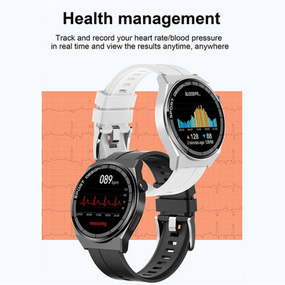 Montre intelligente d'appel Bluetooth de surveillance de la santé GT3Pro de 1,28 pouces avec NFC, Black Silicone, Silver Silicone, Black Leather, Brown Leather, Black Steel, Silver Steel, Black Three-bead Steel, Silver Three-bead Steel