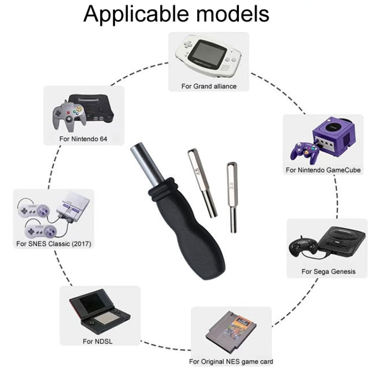 Pour N64/NGC/SFC Console de jeu démontage matériel outils tournevis accessoires