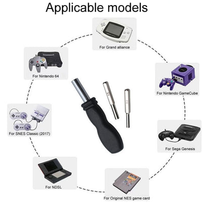 Pour N64/NGC/SFC Console de jeu démontage matériel outils tournevis accessoires