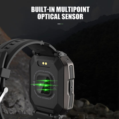 C20Plus 1,81 pouces surveillance de la santé étanche Bluetooth appel montre intelligente, Camouflage Green