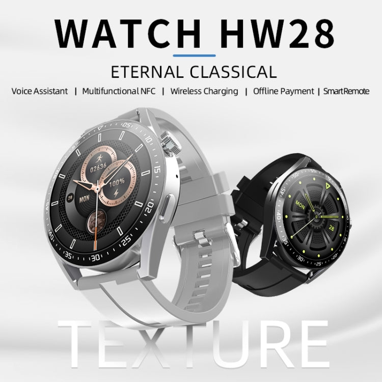 HW28 1,39 pouces IP67 étanche surveillance de la santé appel Bluetooth montre intelligente avec paiement NFC