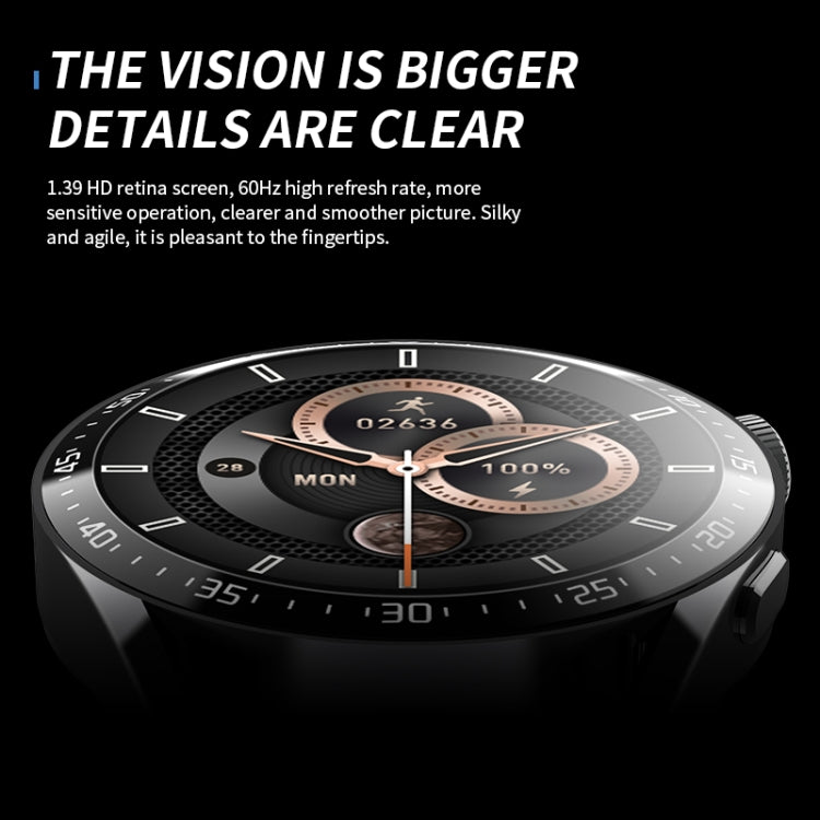 HW28 1,39 pouces IP67 étanche surveillance de la santé appel Bluetooth montre intelligente avec paiement NFC