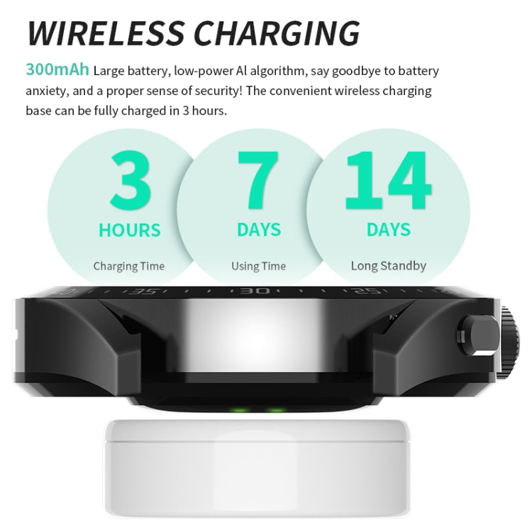 HW28 1,39 pouces IP67 étanche surveillance de la santé appel Bluetooth montre intelligente avec paiement NFC