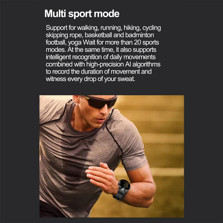 Montre connectée de surveillance de la santé et du sport étanche IP67 TK25 1,39 pouces
