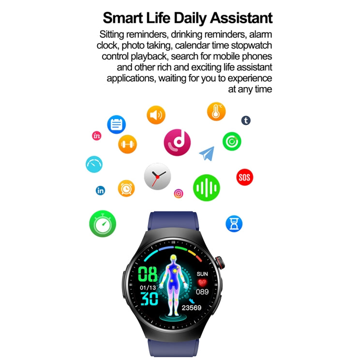 Montre connectée de surveillance de la santé et du sport étanche IP67 TK25 1,39 pouces
