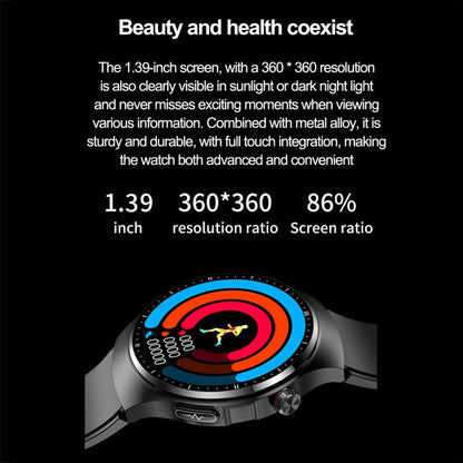 Montre connectée de surveillance de la santé et du sport étanche IP67 TK25 1,39 pouces