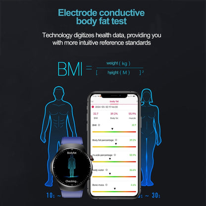 Montre connectée de surveillance de la santé et du sport étanche IP67 TK25 1,39 pouces