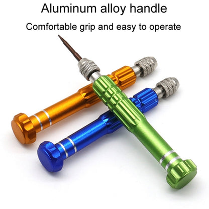 Tournevis en alliage d'aluminium 5 en 1 Outils de démontage et de réparation de téléphone portable