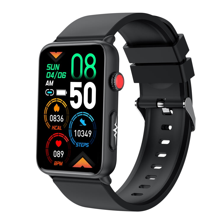 Montre connectée Ring ECG Température Fréquence cardiaque Pression artérielle Santé Montre parlante Bluetooth, Black Silicone, Red Silicone, Blue Silicone, Black Leather, Brown Leather