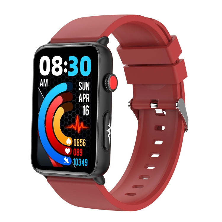 Montre connectée Ring ECG Température Fréquence cardiaque Pression artérielle Santé Montre parlante Bluetooth, Black Silicone, Red Silicone, Blue Silicone, Black Leather, Brown Leather