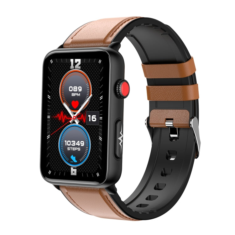 Montre connectée Ring ECG Température Fréquence cardiaque Pression artérielle Santé Montre parlante Bluetooth, Black Silicone, Red Silicone, Blue Silicone, Black Leather, Brown Leather