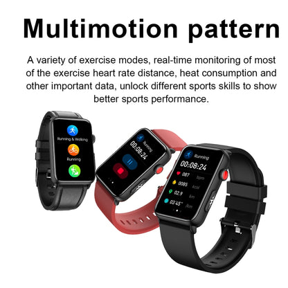 Montre connectée Ring ECG Température Fréquence cardiaque Pression artérielle Santé Montre parlante Bluetooth, Black Silicone, Red Silicone, Blue Silicone, Black Leather, Brown Leather