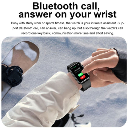 Montre connectée Ring ECG Température Fréquence cardiaque Pression artérielle Santé Montre parlante Bluetooth, Black Silicone, Red Silicone, Blue Silicone, Black Leather, Brown Leather