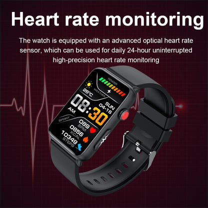 Montre connectée Ring ECG Température Fréquence cardiaque Pression artérielle Santé Montre parlante Bluetooth, Black Silicone, Red Silicone, Blue Silicone, Black Leather, Brown Leather