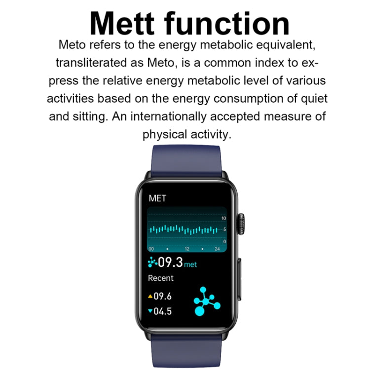 Montre connectée Ring ECG Température Fréquence cardiaque Pression artérielle Santé Montre parlante Bluetooth, Black Silicone, Red Silicone, Blue Silicone, Black Leather, Brown Leather