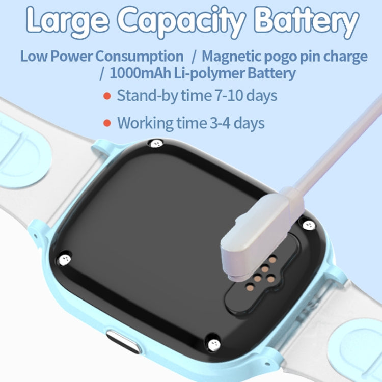 Montre de positionnement pour téléphone intelligent pour enfants 4G IP67 étanche / Appel vidéo / vocal