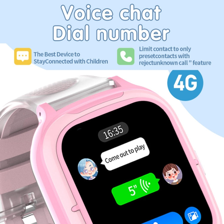 Montre de positionnement pour téléphone intelligent pour enfants 4G IP67 étanche / Appel vidéo / vocal