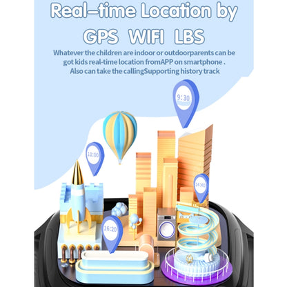 Montre de positionnement pour téléphone intelligent pour enfants 4G IP67 étanche / Appel vidéo / vocal