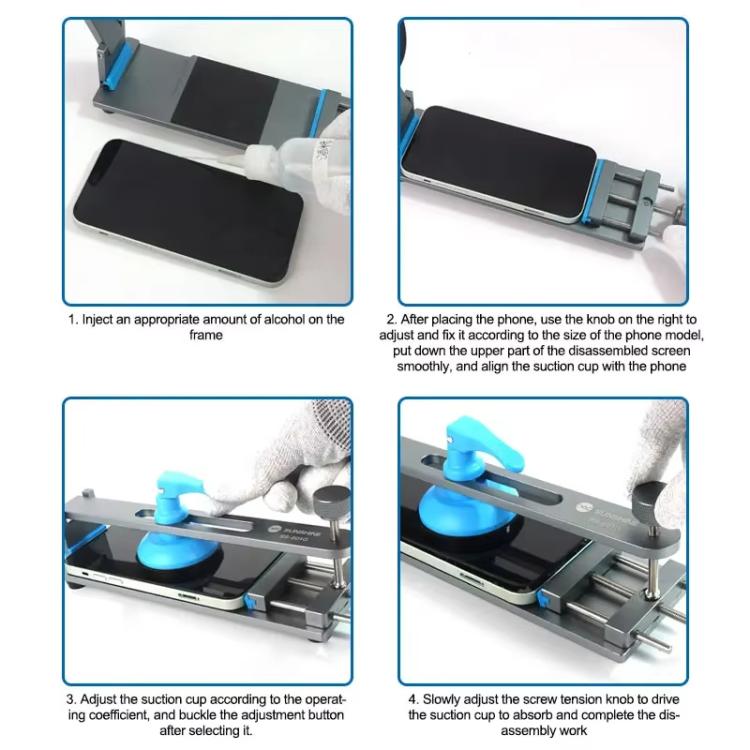 Séparateur d'écran LCD Chauffage gratuit Écran de téléphone portable Outil de réparation de fixation de serrage à retrait rapide