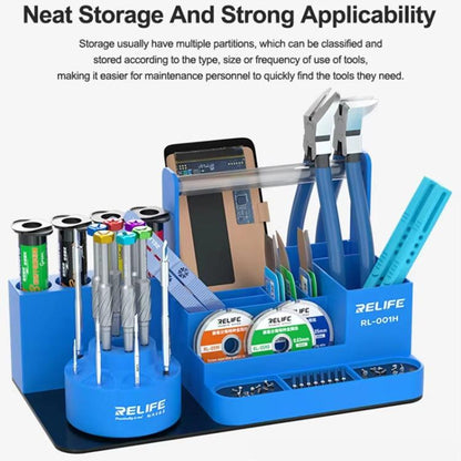 RELIFE RL-001H Organisateur rotatif pour outils de réparation de téléphone portable Pièces de tournevis Support de rangement