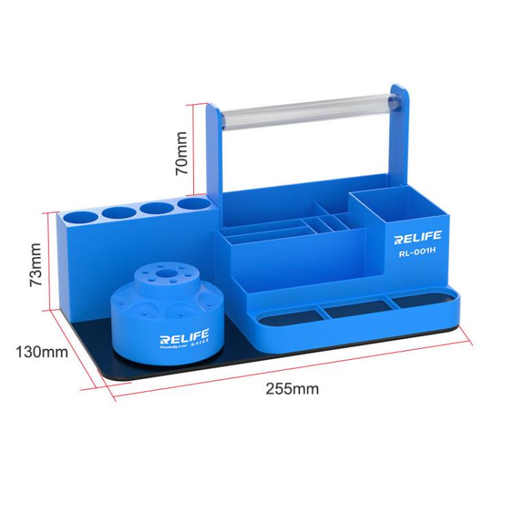 RELIFE RL-001H Organisateur rotatif pour outils de réparation de téléphone portable Pièces de tournevis Support de rangement